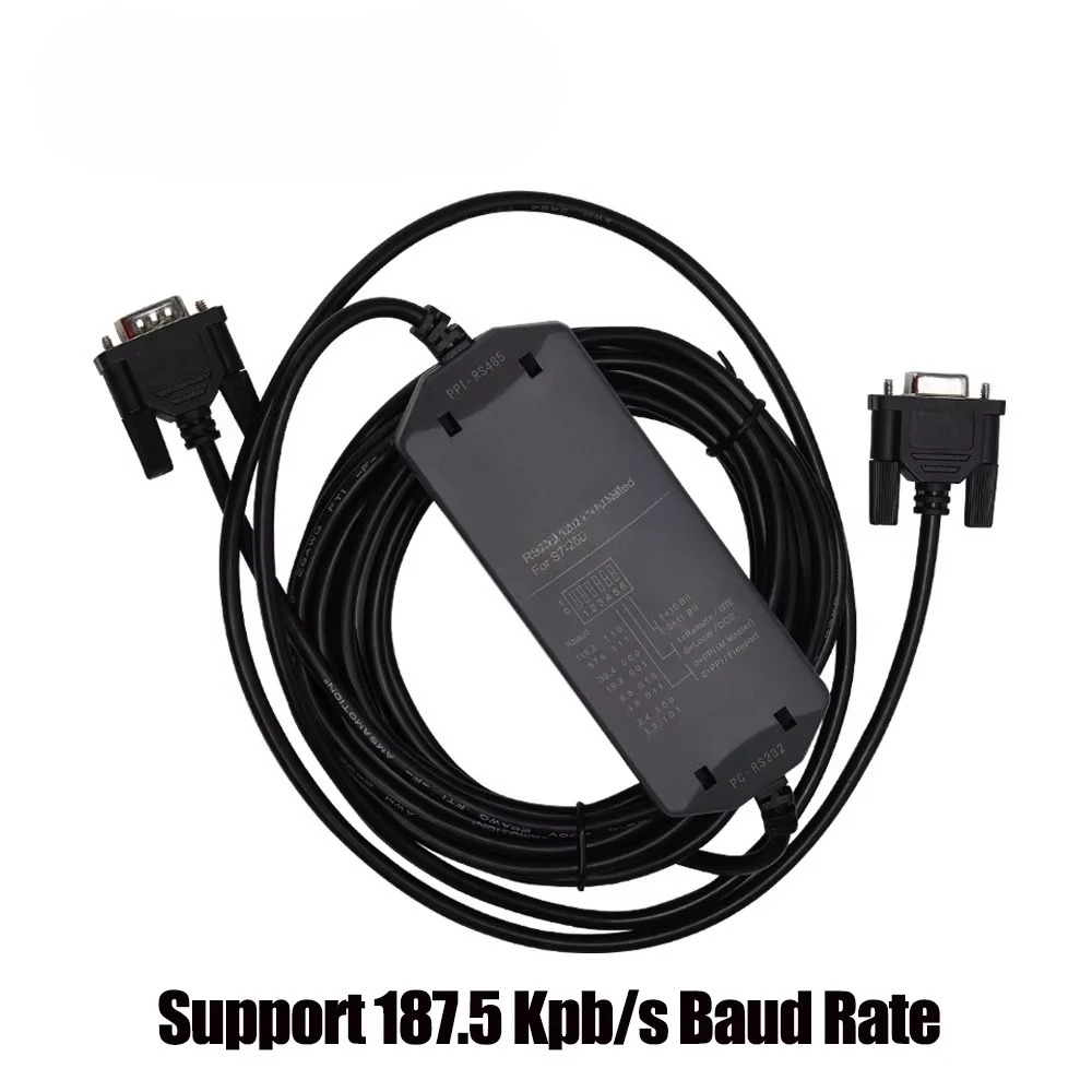 금 RS232 PPI 케이블 PC-RS232 PPI-RS485 절연 지원 187.5kbps WIN7/XP 시스템 구리 S7-200 PLC 프로그래밍