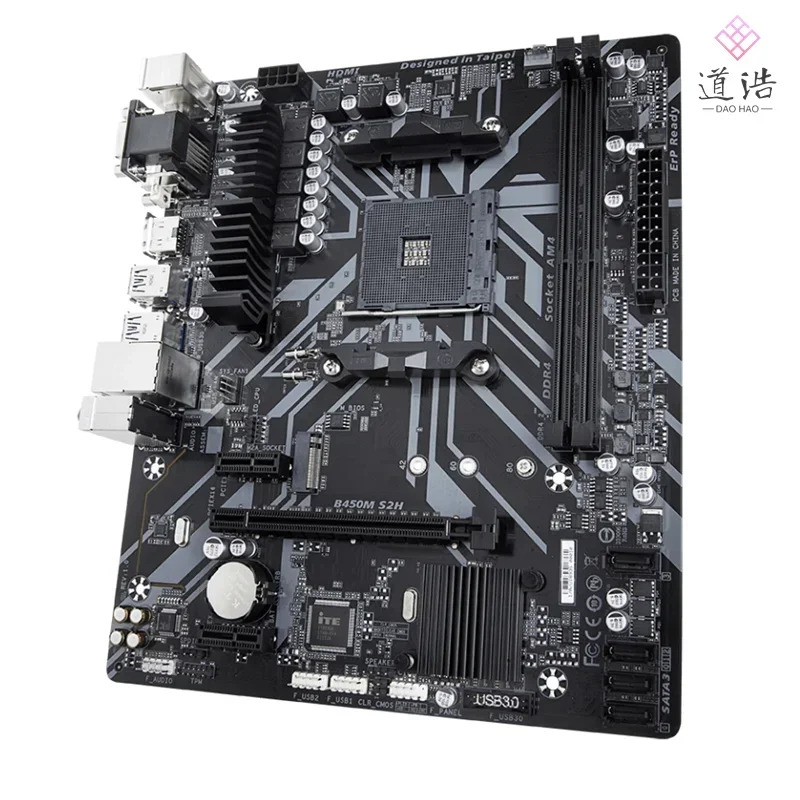 B450M S2H 마더보드32GB HDMI M.2 SATA3.0 소켓 AM4 DDR4 마이크로 B450 메인보드 완전 작동 리퍼