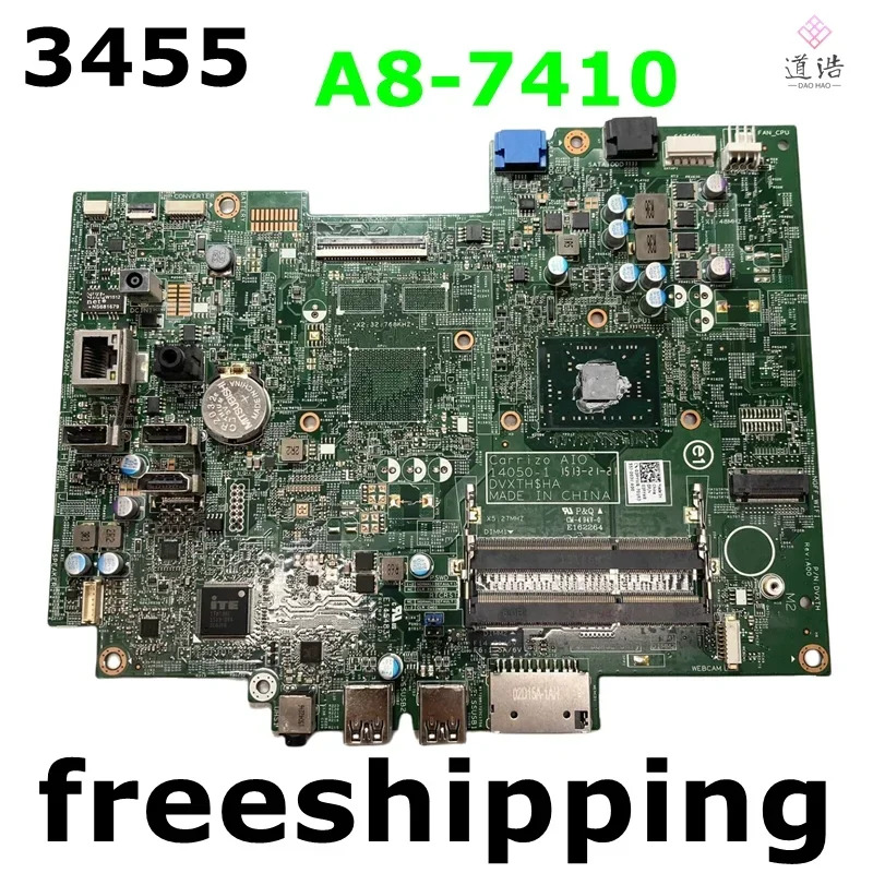 Dell piron 3455 AIO 마더보드CN-03PYWR 14050-1 03PYWR 3PYWR A8-7410 CPU DDR3 메인보드 완전 작동 리퍼