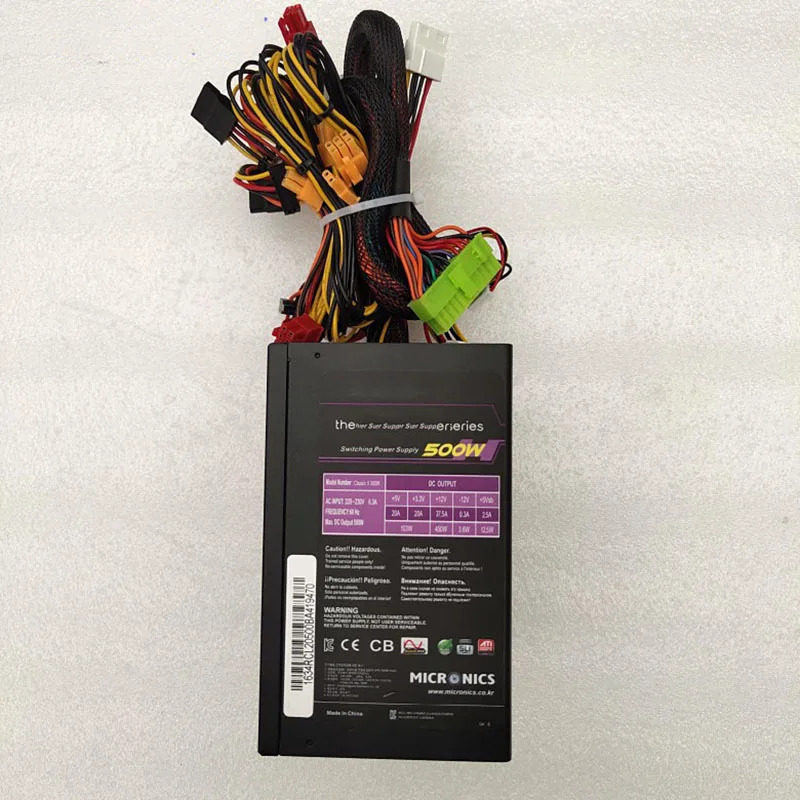 Microix Classic II 500W 80PLUS 230V 서버 산업제어 전원공급장치용