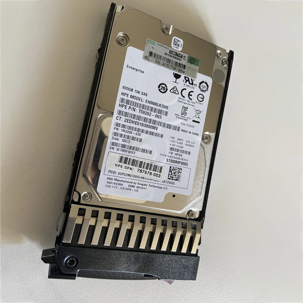 hp호환E 12G SAS 15K 2.5 6J9F42A600GB 787642 -001 600G 하드