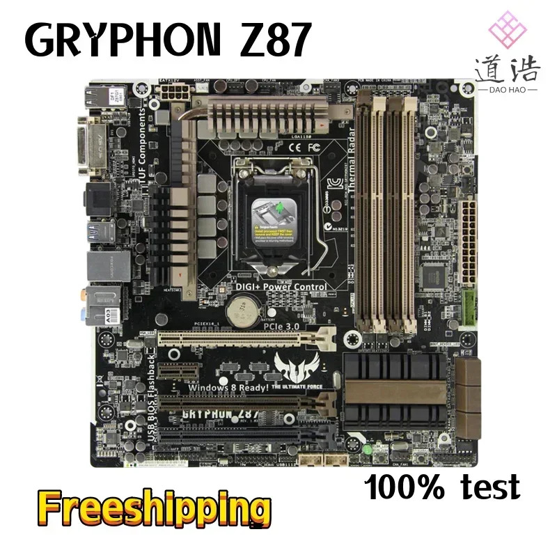GRYPHON Z87 마더보드32GB PCI-E3.0 HDMI LGA 1150 DDR3 마이크로 메인보드 완전 작동 리퍼
