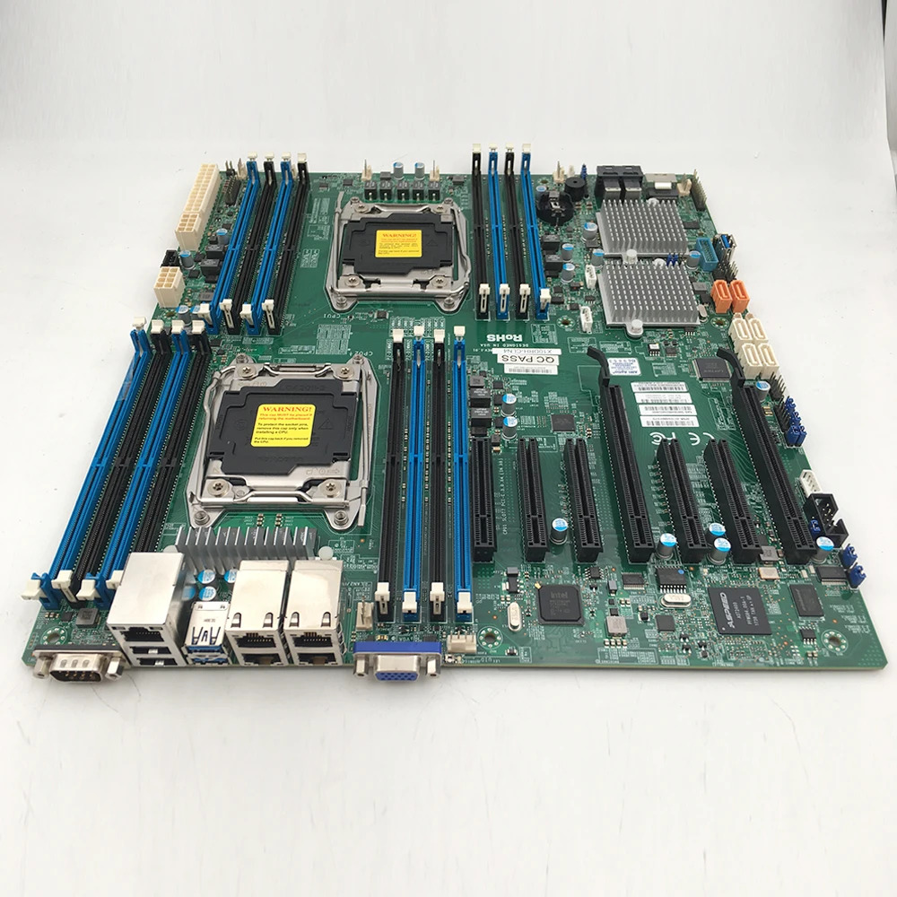 Supermicro 서버 마더보드 E5-2600 v4/v3 군 쿼드 1GbE LAN SAS312Gbps LGA2011 DDR4 X10DRH-CLN4용