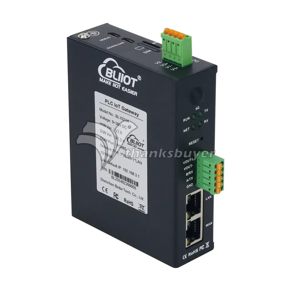 네트워크 인터페이스 OPC-UA 프로토콜 PLC 게이트웨이 IoT BL102UA