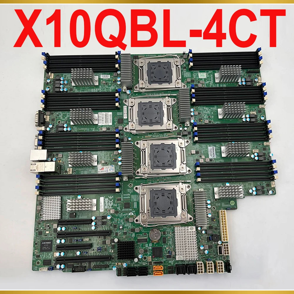 Supermicro 서버 쿼드 소켓 R3 마더보드 E7-4800 v4/v3 E7-8800 10GBase-T 포트LGA2011 DDR4 X10QBL-4CT