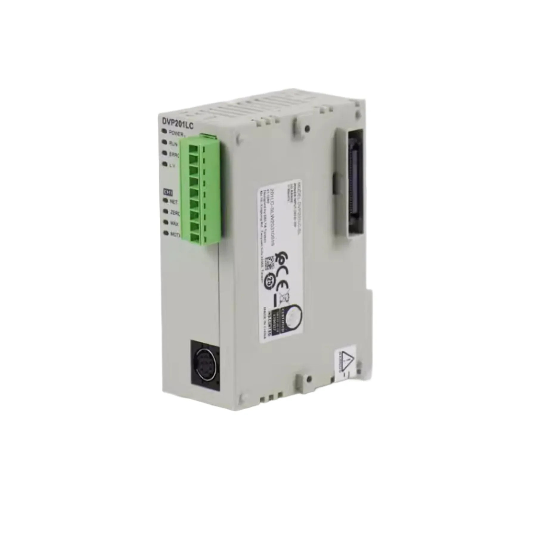 오리지널 DVP201LC-SL 왼쪽 채널 계량 센서 입력 아날로그 수량 PLC 모듈