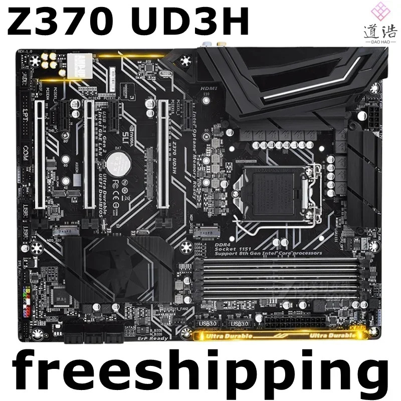 Z370 UD3H 마더보드64GB LGA 1151 DDR4 메인보드 완전 작동 리퍼