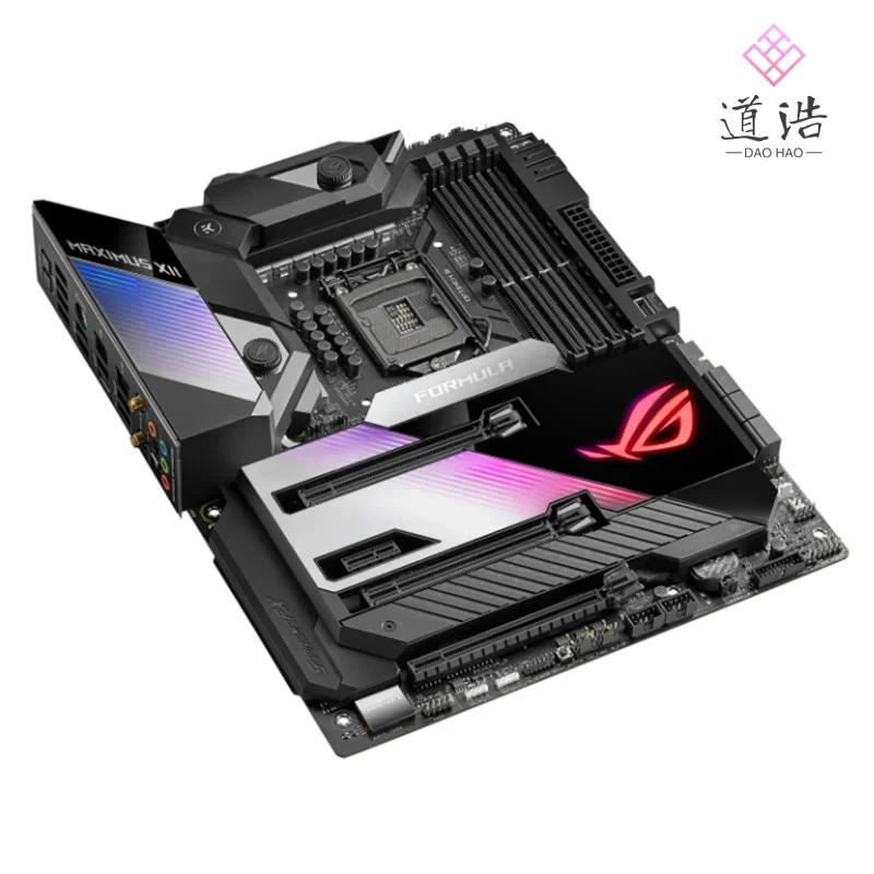 ROG MAXIMUS XII FORMULA 마더보드128GB PCI-E3.0 M.2 LGA 1200 DDR4 Z490 메인보드 완전 작동 리퍼