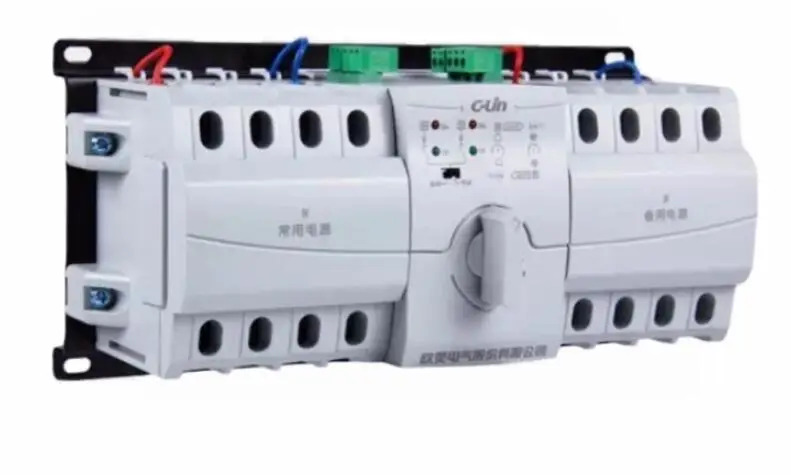 C-Lin 회로차단기 DZ47 타입 자동 듀얼 전원 스위치 XLDQ3NX-A 4P 63 10-63A