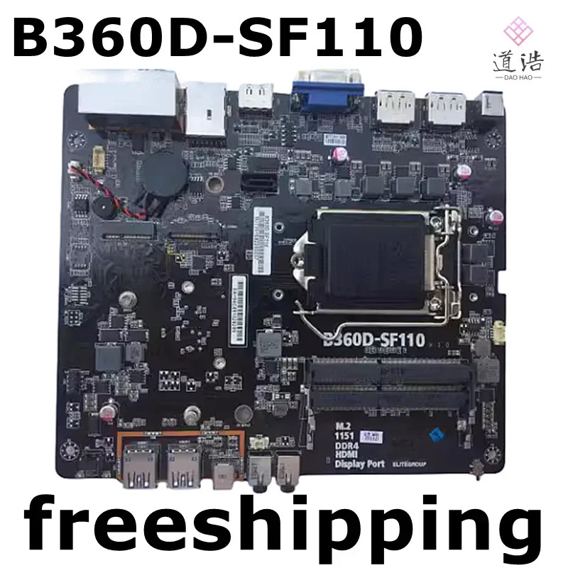 ECS B360D-SF110 마더보드 지원 대 CPU LGA 1151 DDR4 메인보드 완전 작동 리퍼