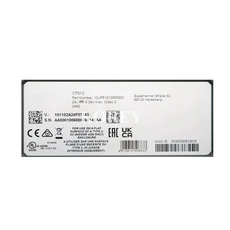 터치스크린 HMI CP610 A1 1SAP510100R0001 원본