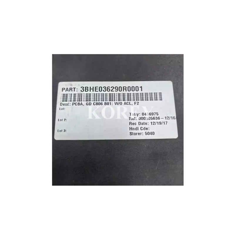 고전압 제어 보드 GD C806 A2004 3BHE028761R2004 3BHE036290R0005 3BHE036290R0001 신규 하시기 바랍니다