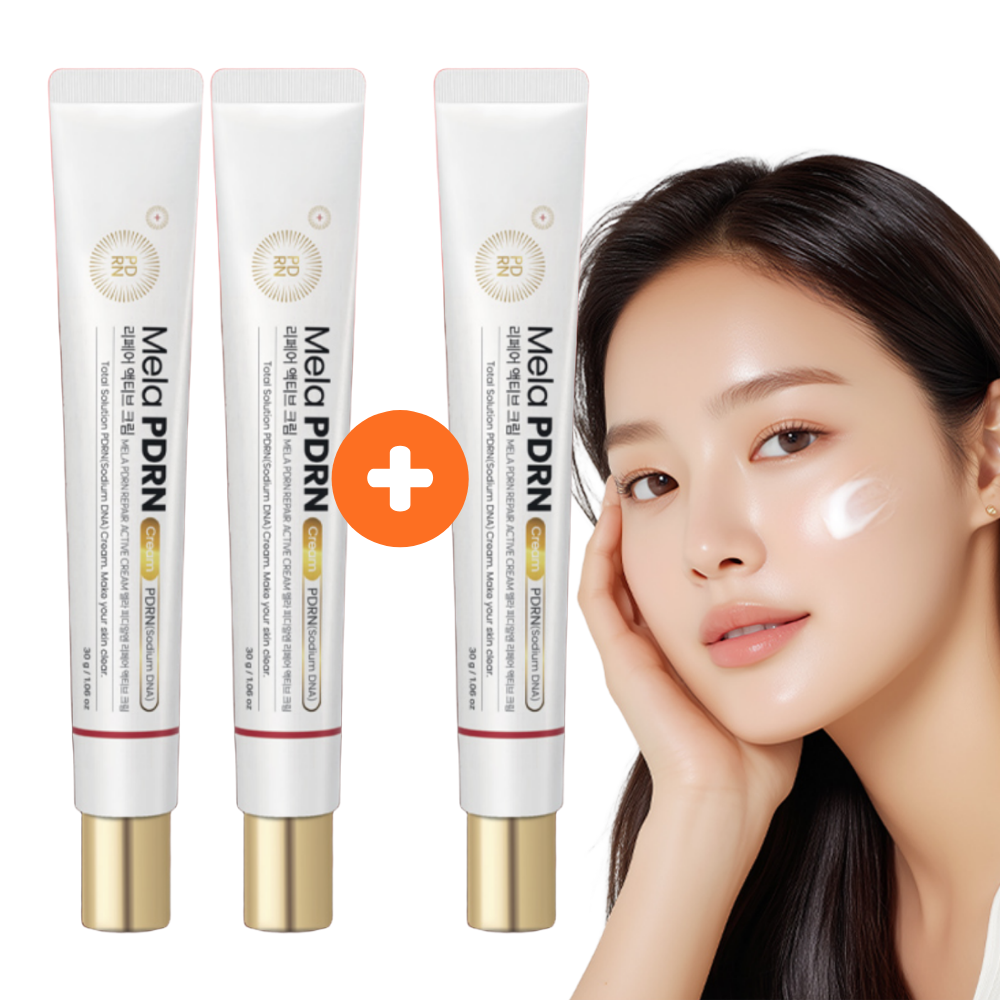 일양약품 PDRN 재생 크림 연어 멜라 토닝 미백 주름개선 30g 2+1 - 상품 이미지