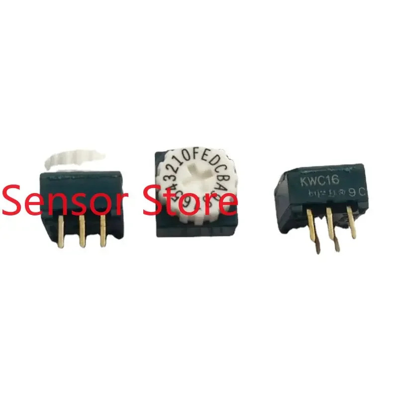 10PCS 0-F/16비트 로터리 딥 스위치 플러스 코드 풀리 3To 3Pin 위치