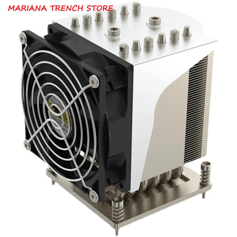 4U-R96 4U 서버 CPU 쿨러 LGA 1700 스퀘어 크기 114X92.5X125.7mm 12V 4핀 PWM 2 볼 베어링 전력 소비 280W