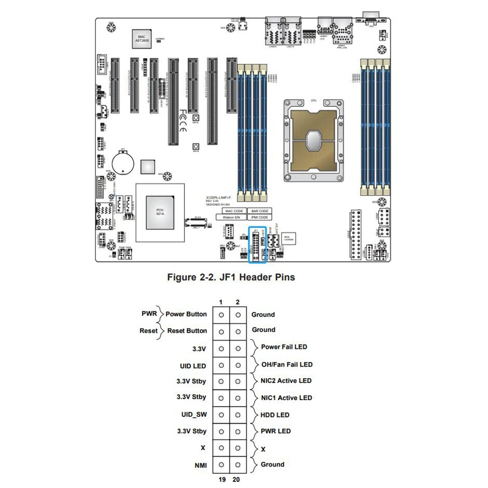 슈퍼마이크로 서버 마더보드 X12SPL-FLGA-4189 DDR4-3200MHz C621A 10XSATA 3