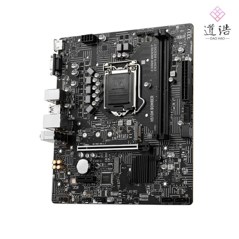 H510M BOMBER 마더보드 64GB M.2 HDMI LGA 1200 I3 I5 I7 I9 CPU DDR4 마이크로 H510 메인보드 완전 작동 리퍼