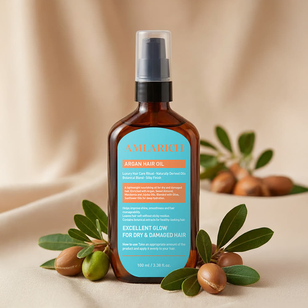 암라리치 아르간헤어오일 단백질 리페어 포뮬러 에센스 손상 모발용, 100ml, 1개 - 상품 이미지