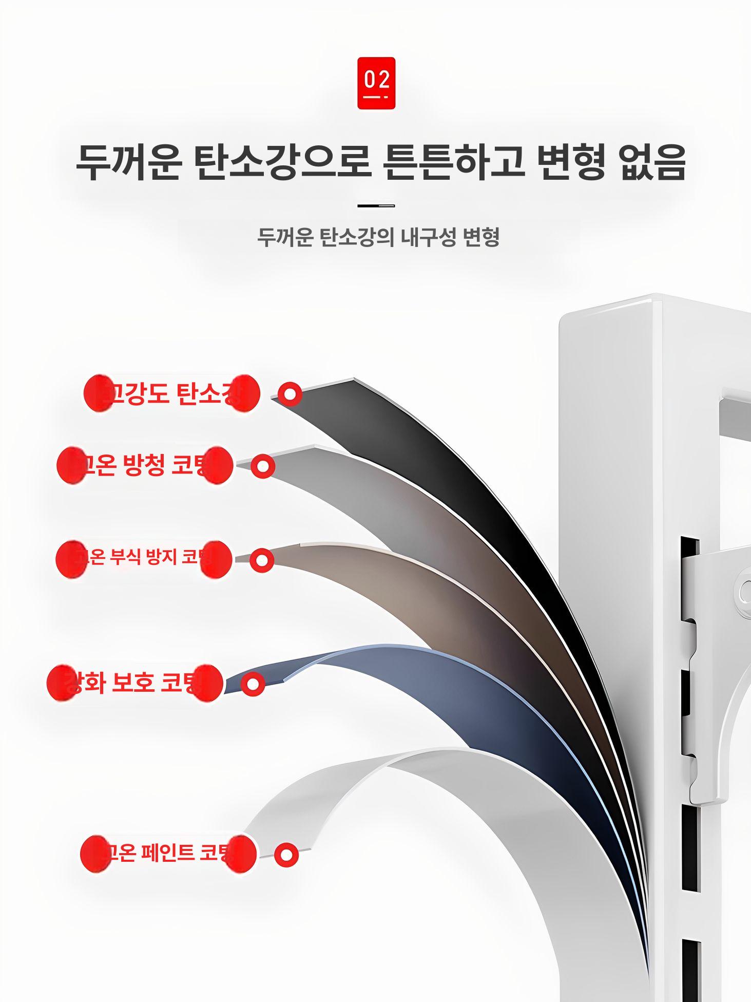 주방수납 냄비거치대 프라이팬 팬 스탠드 양면 수직보관 거치대 정리용품 - 상세 이미지 3