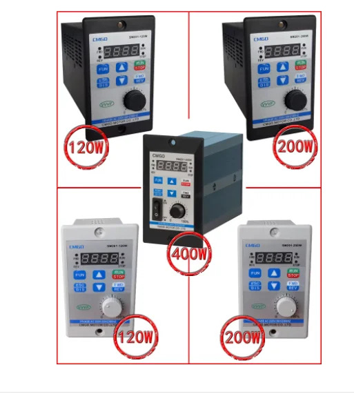 CMGD 모터 속도 제어기 주파수 SM201-400K SM201-200K AC220V 50Hz 60Hz SM201-200W SM201-120W