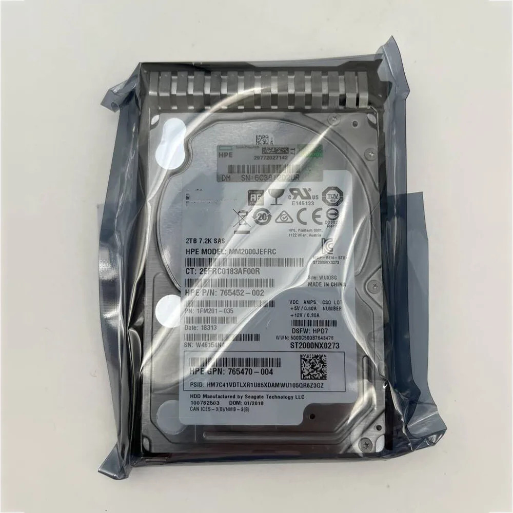 hp호환2TB 765466 -B21 765873 -001 765470 -004 2T SAS 7.2K 12G 2.5 G8 G9 G10 서버 하드