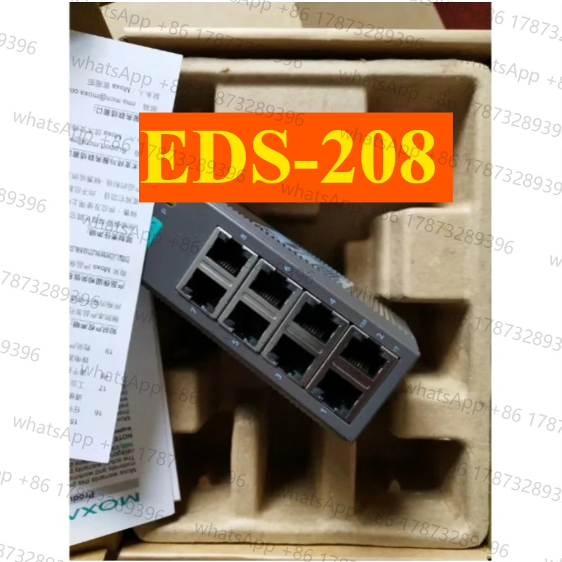 MOXA EDS-208A 8포트 산업스위치/EDS-208A-SS-SC 단일 모드 이더넷 스위치 2 광 6 전기 포트