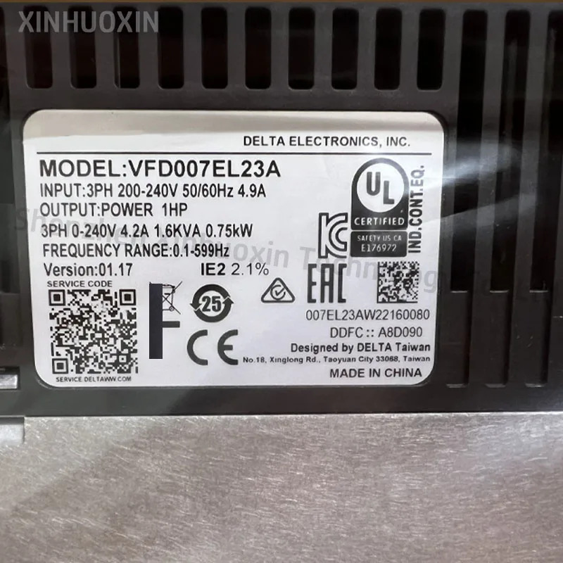 VFD007EL23A VFD007EL11A 원본 vfd007el21a