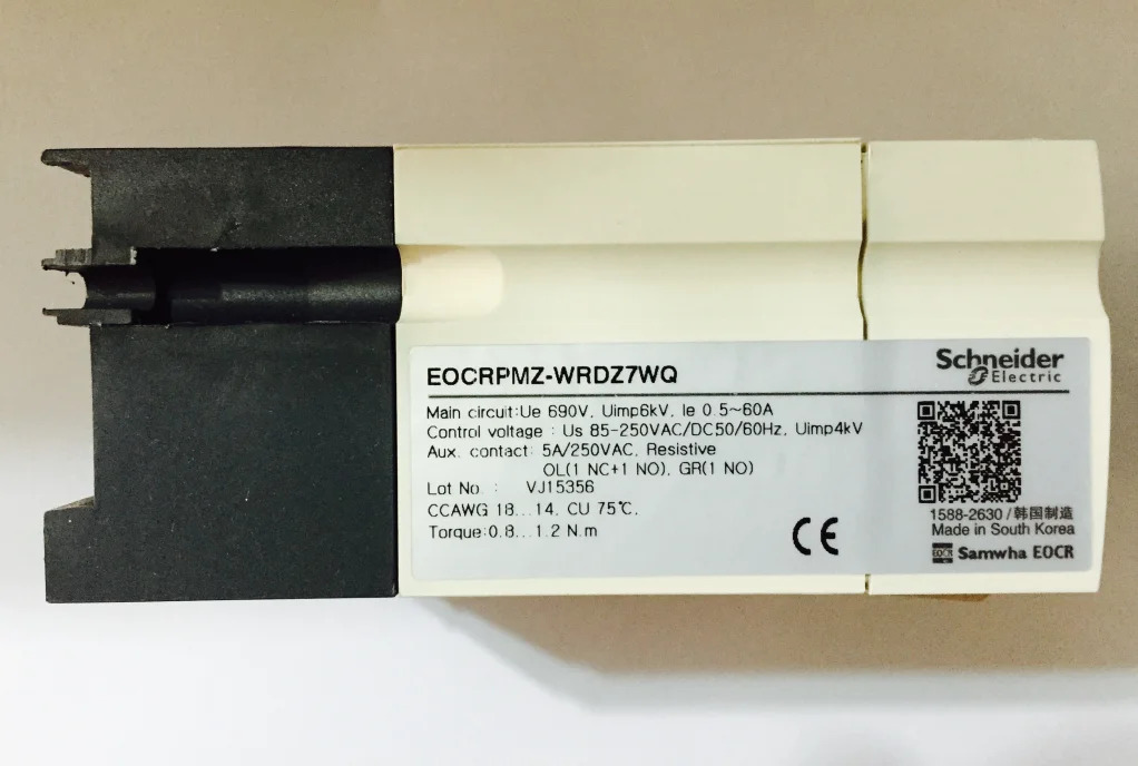 슈나이더 전기 모터 보호대 릴레이 EOCR-PMZ EOCRPMZ-WRDZ7WQ UE690V 0.5-60A 5A 250V 새 모델 EOCRPMZ-WRDUH