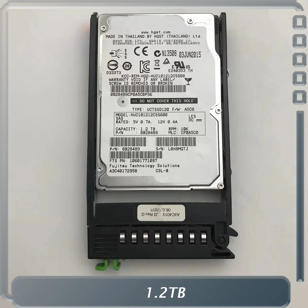 후지쯔 RX200 RX300 S6 S7 10K 2.5인치 SAS HUC1.2TB 101212 CSS600 하드
