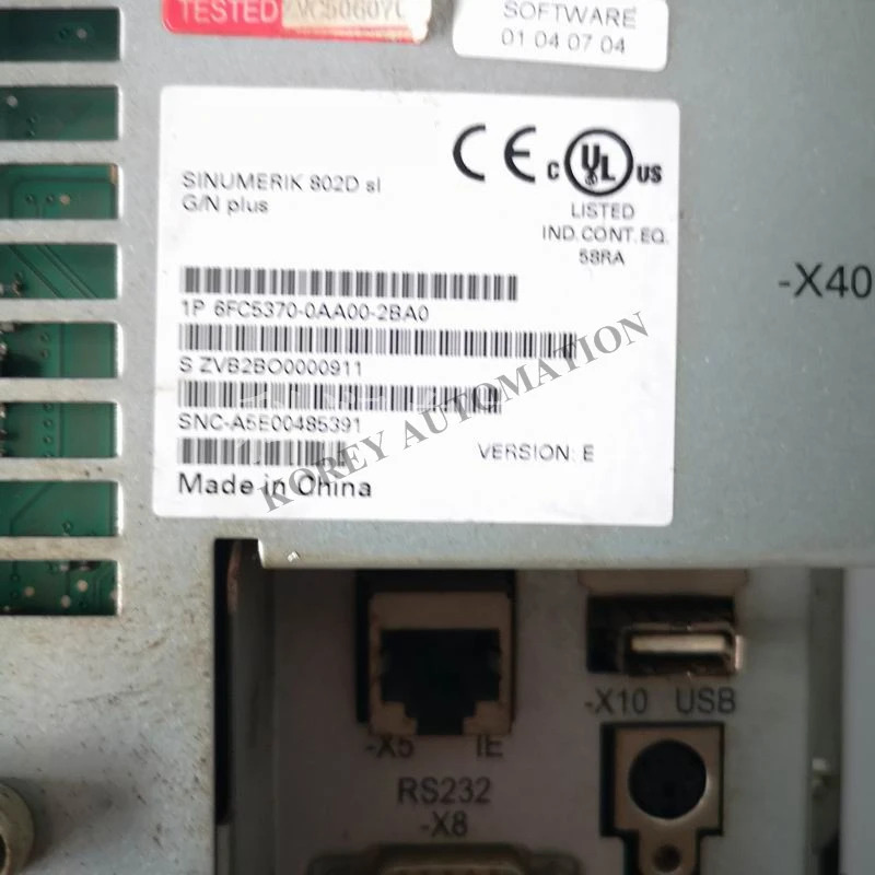 SINUMERIK 802DSL G/N 플러스 CNC 시스템 6FC5370-0AA00-2BA0 6FC5370-6AA20-0AA0