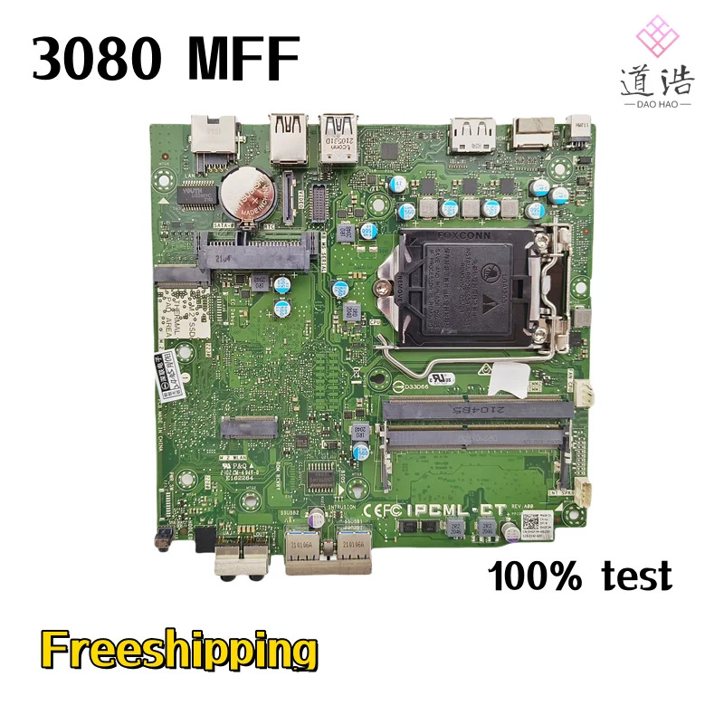 IPCML-CT Dell Optiplex 3080 MFF 마더보드 CN-0J2J3Y J2J3Y HGFJM M3F6C LGA 1200 DDR4 메인보드 리퍼 완료