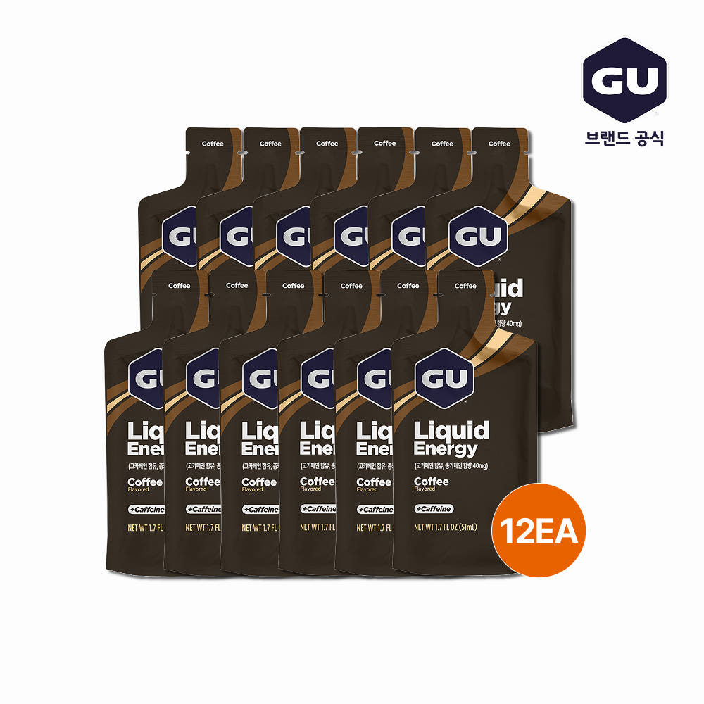 GU에너지 리퀴드 에너지젤 커피, 51ml, 12개 - 상품 이미지