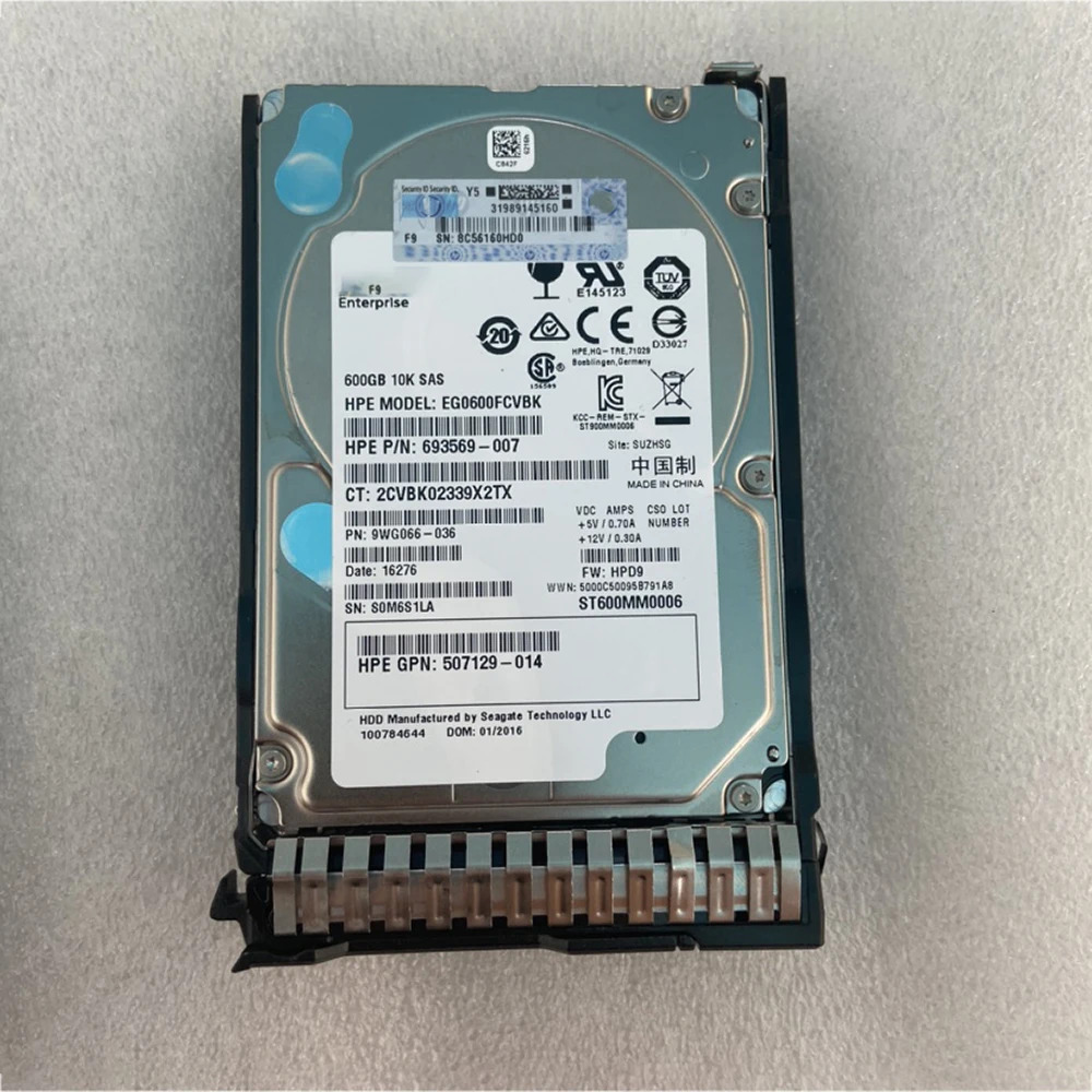 hp호환 2.5인치 SAS 6Gb/s 64MB 10000RPM새 600GB 702659 -001 702284 -B21 하드