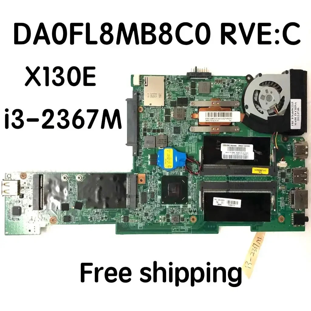 04W3574 Lenovo호환 X130E 마더보드 DA0FL8MB8C0 04W2215 메인보드 완전 작동 리퍼