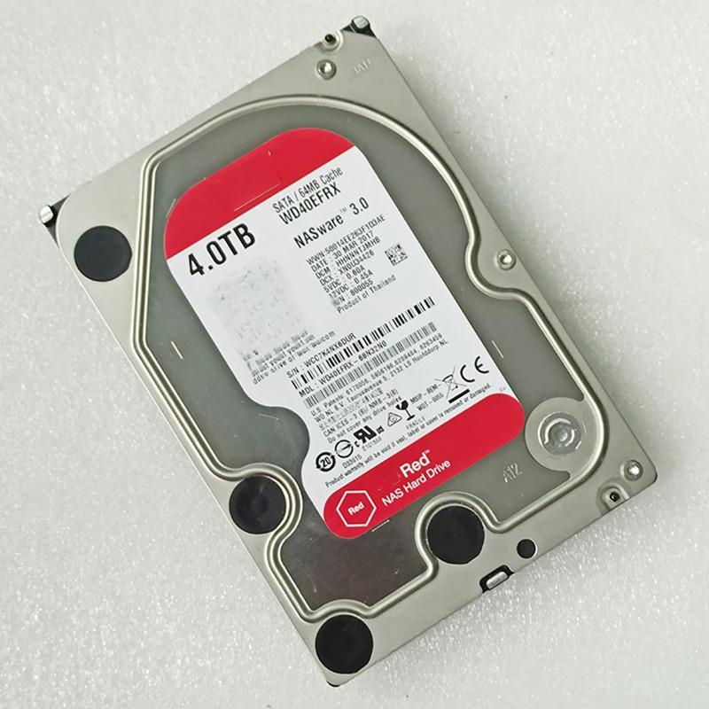 WD40EFRX 4T 3.5인치 NAS 서버 하드 5400RPM 64M SATA