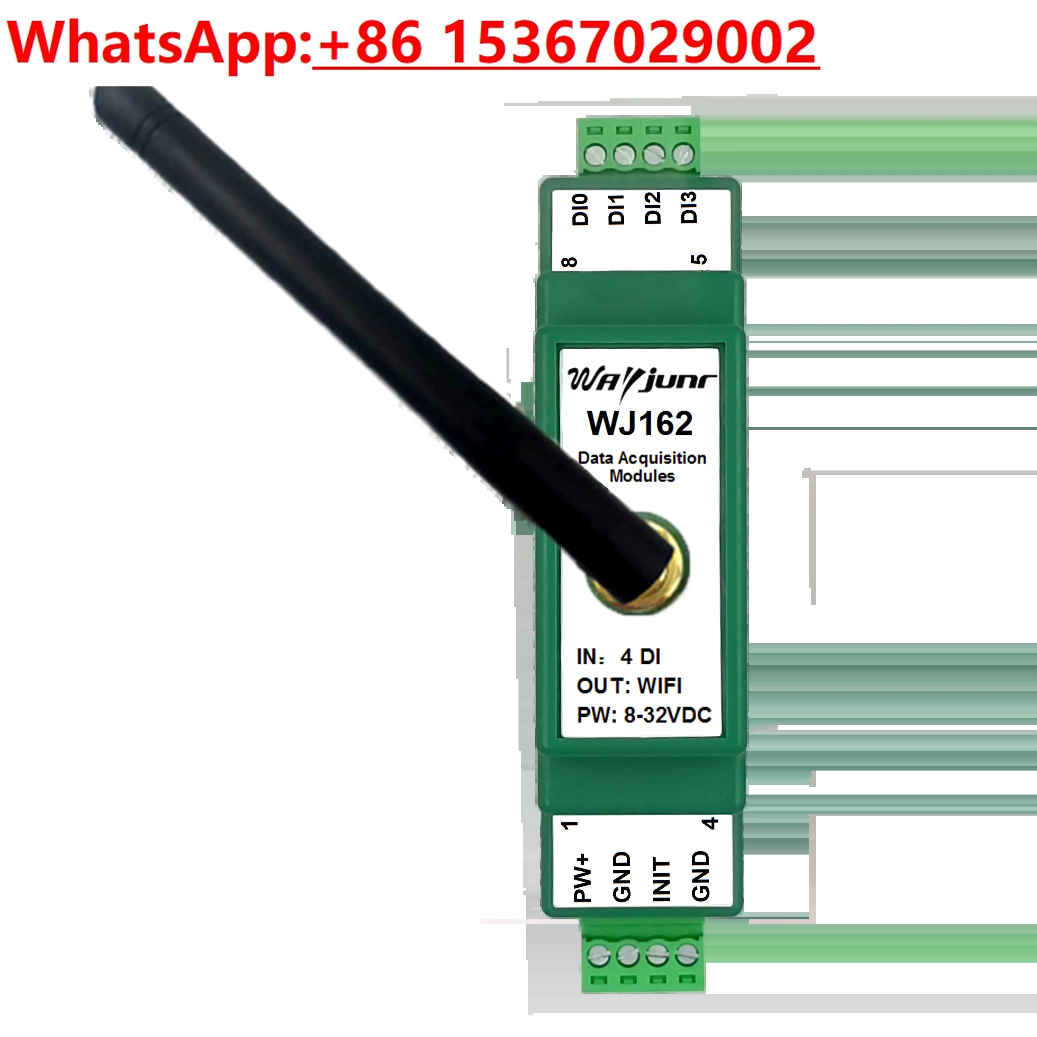 4채널 DI 스위치 감지 카운터 MQTT 프로토콜 웹 페이지 온라디스플레이 WiFi 모듈 WJ162