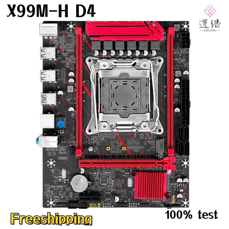 JGINYUE X99M-H D4 마더보드 64GB M.2 LGA 2011-3 DDR4 X99 메인보드 완전 작동 리퍼