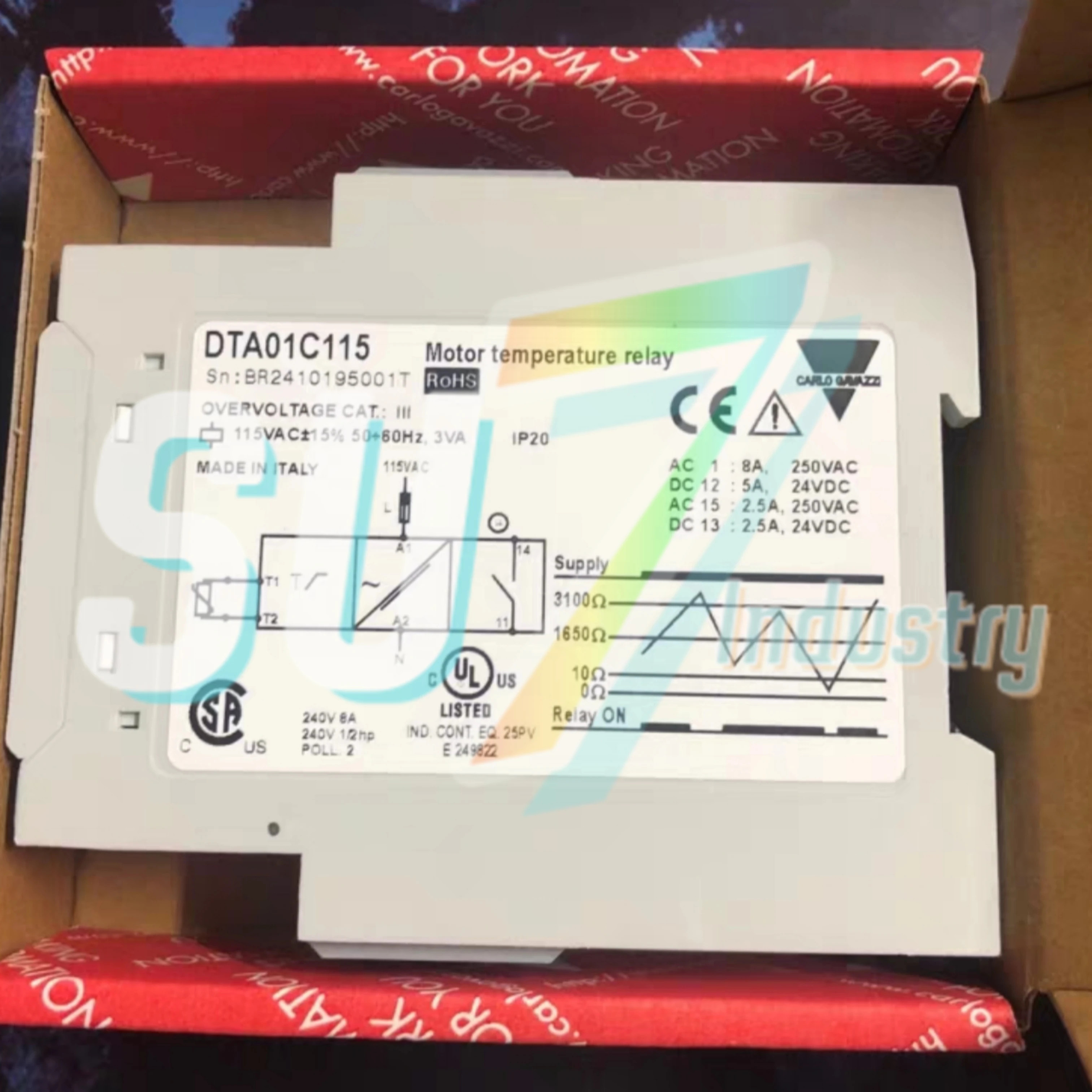 모터 과열 보호 계전기 DTA01C115 DTA01C230 DTA02C115 원본
