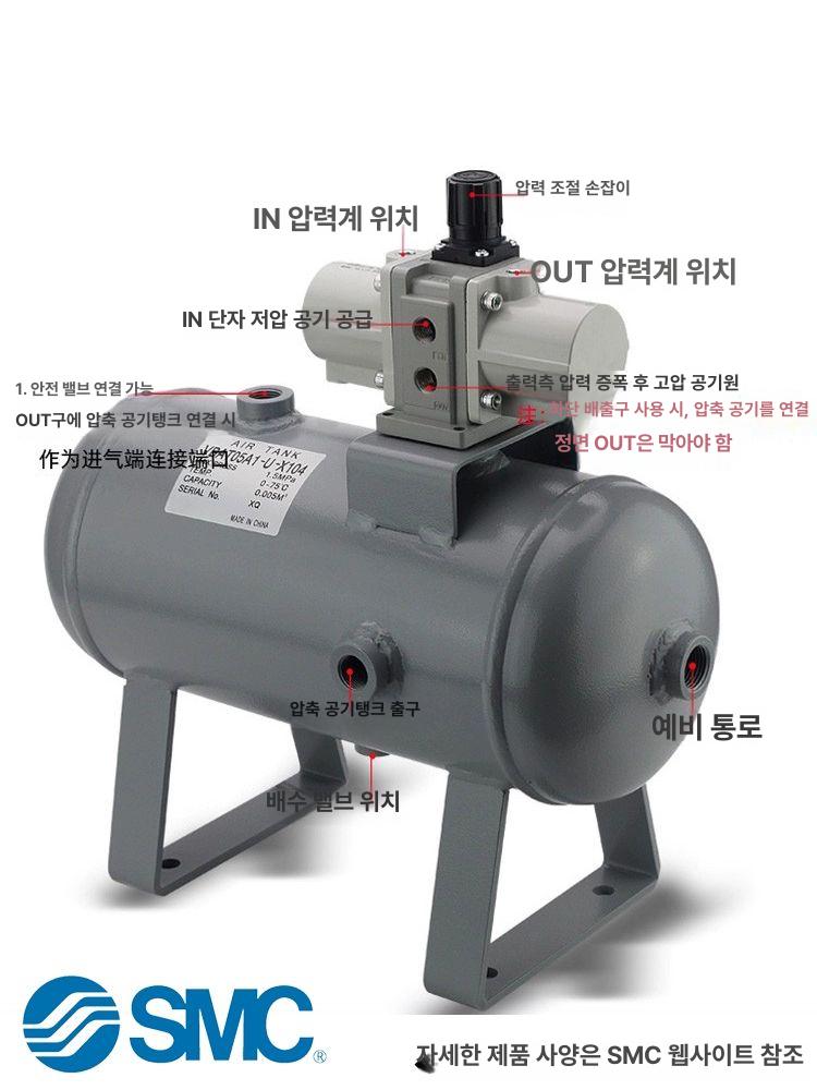 공압 부스터 실린더 밸브 vba11a-02 압축 에어프레스 이젝터 고압 변환 음압 - 상세 이미지 5