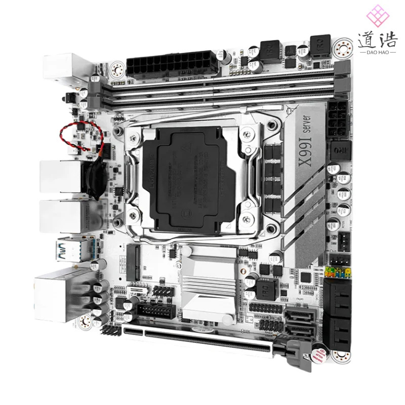 JGINYUE X99I 서버메인보드 128GB M.2 LGA 2011-3 DDR4 Mini-ITX X99 메인보드 리퍼 완료