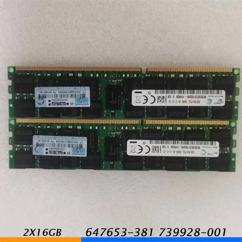AT110A 647653 -381 739928 -001 RAM 32GB2X16GB RX2800 i4 서버 컴퓨터 메모리