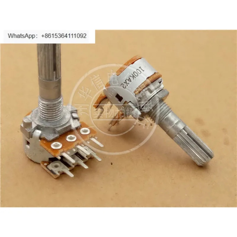 10Pcs RK163 이볼륨 전위차계 A50K A100K 25MM 꽃