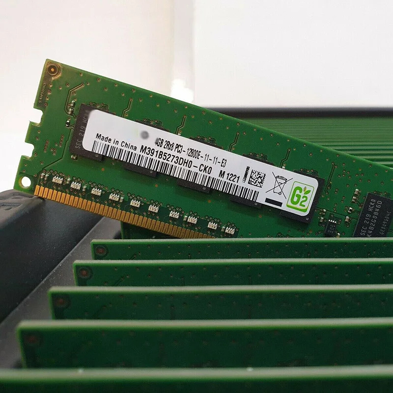 IBM 00D4957 4GB x1 DDR3 1600MHZ 12800E M391B5273DH0-CK0 ECC서버 RAM 1개