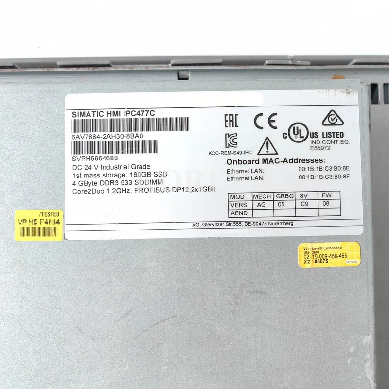 IPC477C 시리즈 산업컴퓨터 67884-2AH30-8BA0 해 주세요