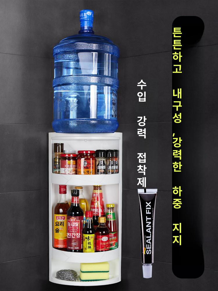 회전식 코너장 주방 수납장 싱크대 하부선반 씽크캐비닛 요리실 팬트리 보관함 정리선반 - 상세 이미지 3