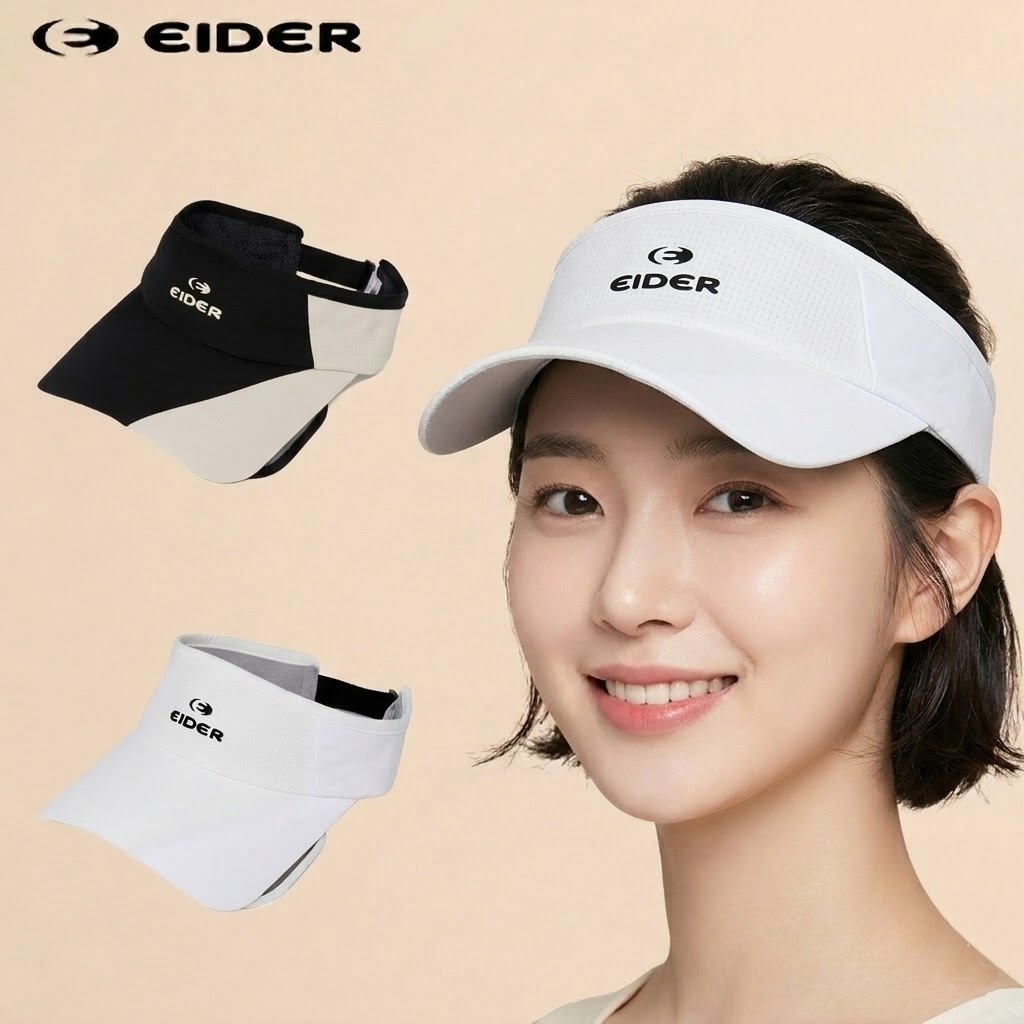 남녀공용 여름 UV차단 냉감 확장형 선캡 아이더 - 상세 이미지 2