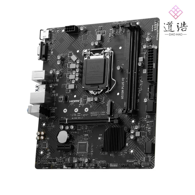 H510M PLUS V2 마더보드64GB M.2 LGA 1200 DDR4 마이크로 Z490 메인보드 완전 작동 리퍼