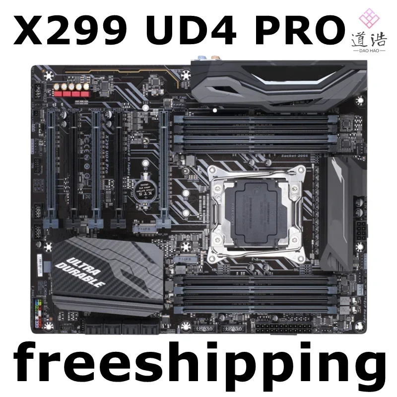 X299 UD4 PRO 마더보드128GB LGA 2066 DDR4 메인보드 완전 작동 리퍼