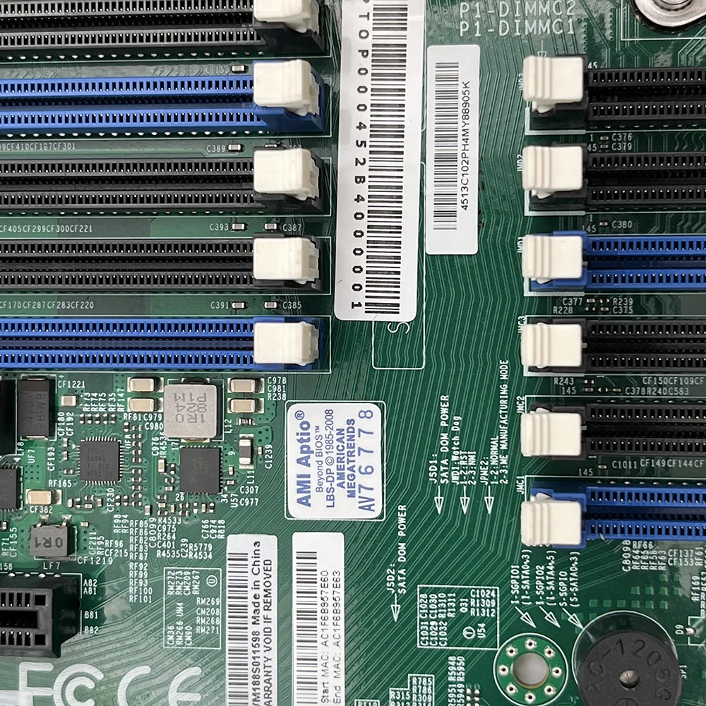 Supermicro E- LGA 2011 DDR4-2400MHz C612 10XSATA 3 양방향 서버 마더보드 X10DRi-LN4용