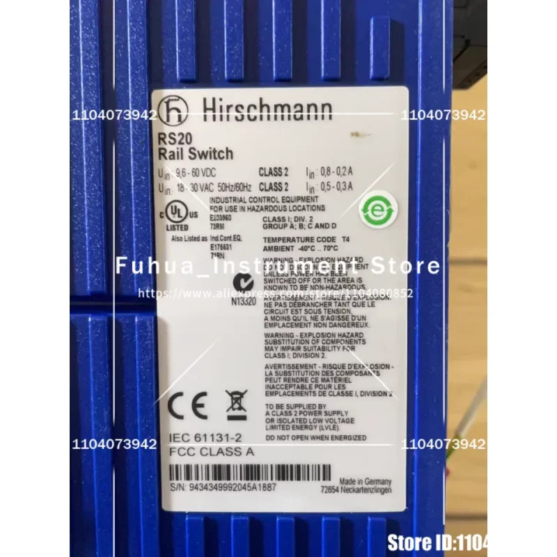 HIRSCHMANN RS20 산업스위치 Rs20-0400m2m2tdaehc06 .01